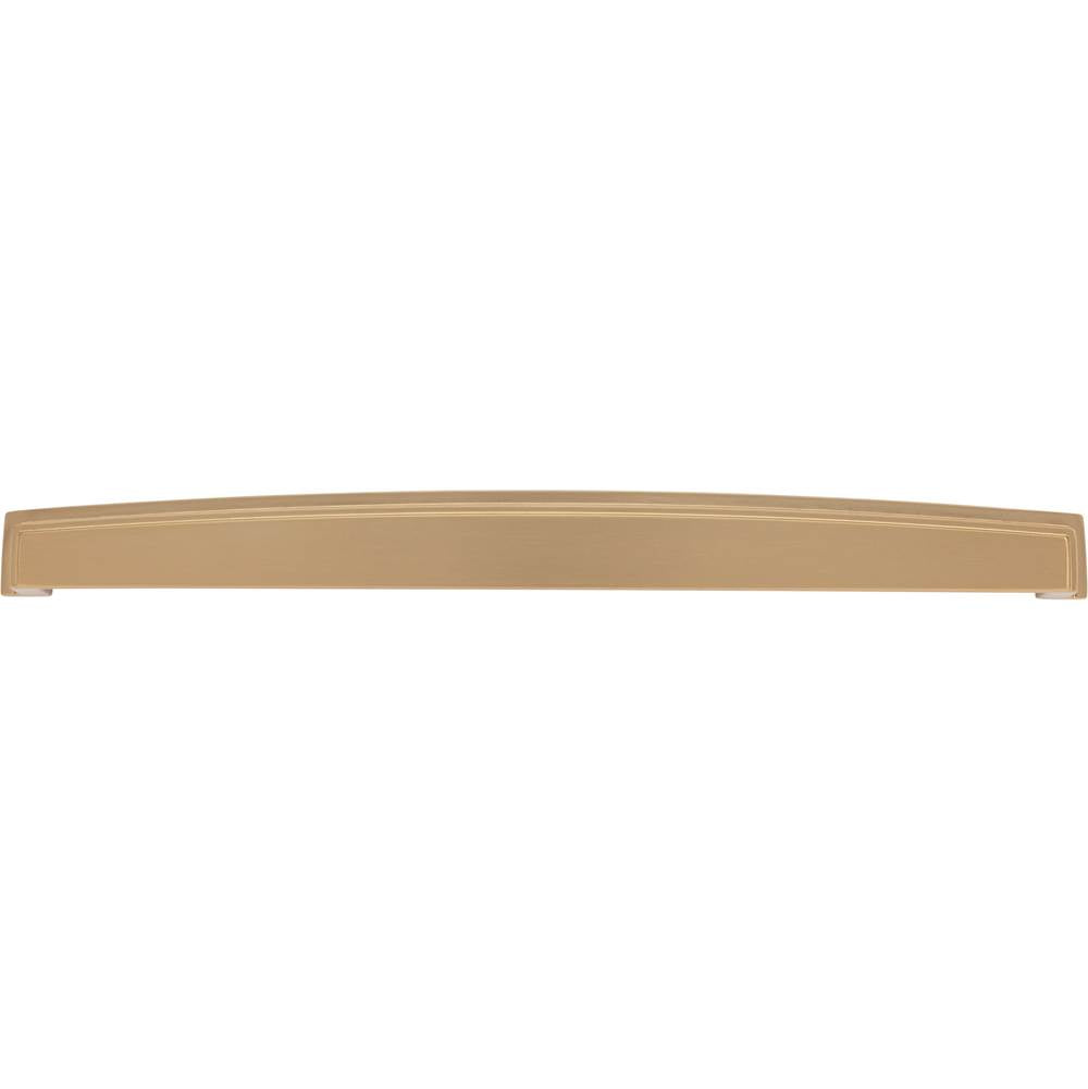305 mm Center Satin Bronze Square-to-Center Square Renzo Cabinet Cup Pull