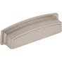 Jeffrey Alexander - 96 mm Center Satin Nickel Square-to-Center Square Renzo Cabinet Cup Pull - Satin Nickel