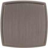 1-1/4'' Overall Length Brushed Pewter Square Renzo Cabinet Knob