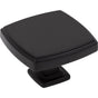 Jeffrey Alexander - 1-3/4'' Overall Length Matte Black Square Renzo Cabinet Knob - Matte Black