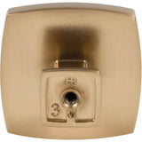 1-3/4'' Overall Length Satin Bronze Square Renzo Cabinet Knob