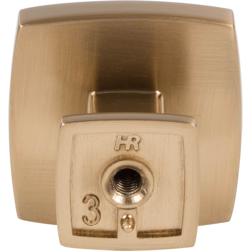 1-1/4'' Overall Length Satin Bronze Square Renzo Cabinet Knob