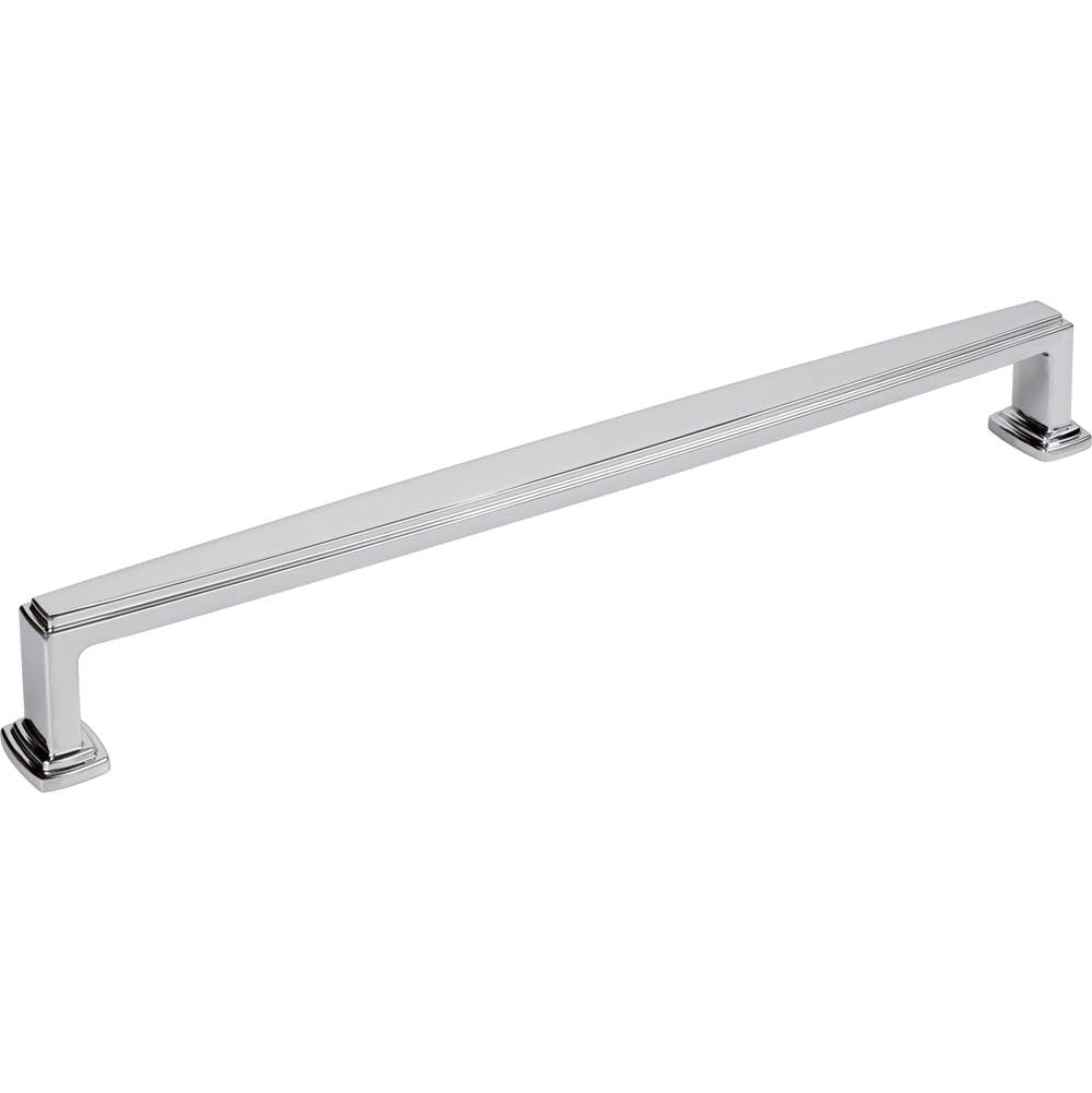Jeffrey Alexander - 12'' Center-to-Center Polished Chrome Richard Appliance Handle - Polished Chrome