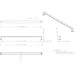 18'' Center-to-Center Brushed Gold Richard Appliance Handle