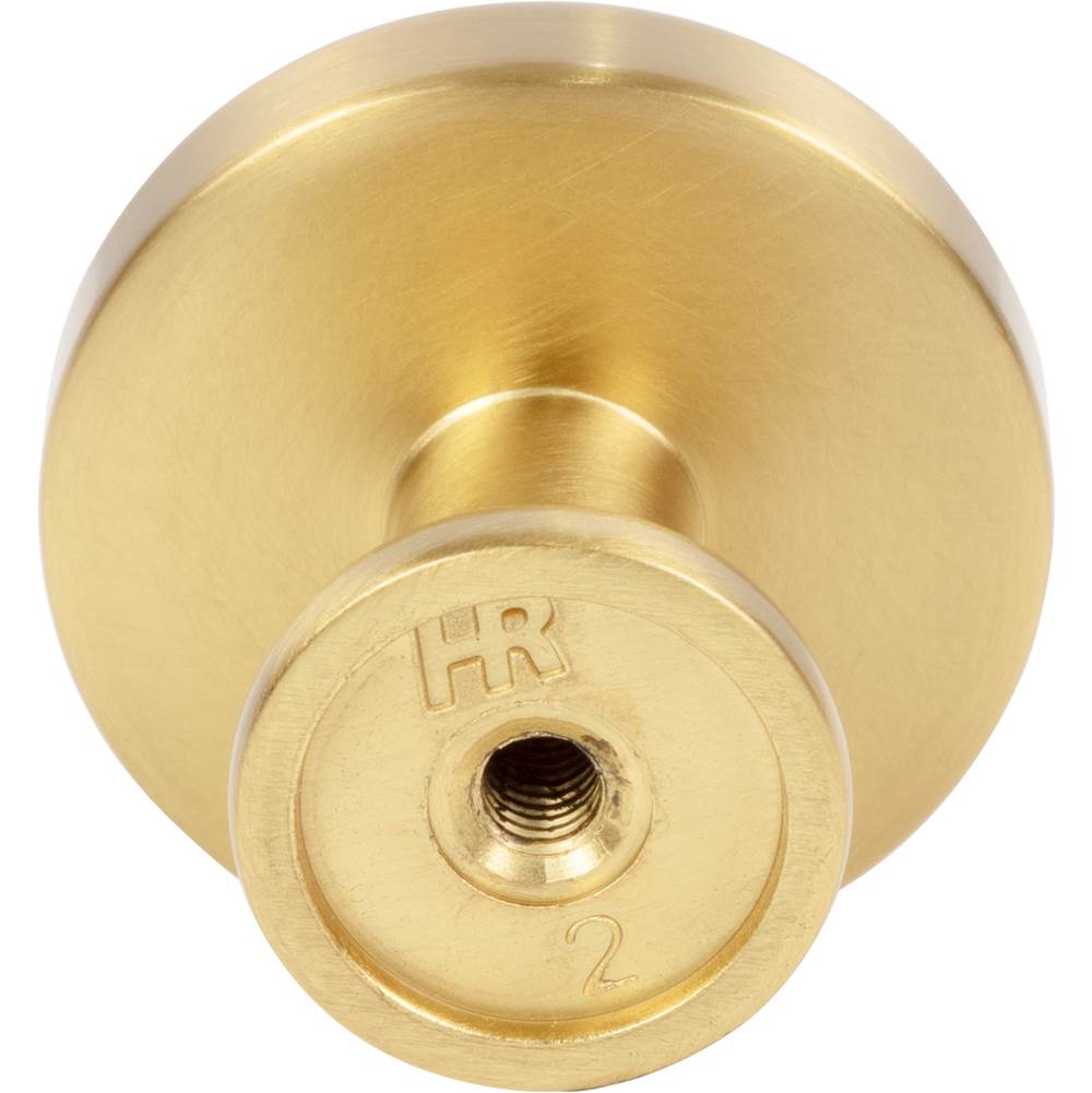 1-1/4'' Diameter Brushed Gold Richard Cabinet Knob