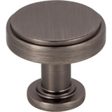 Jeffrey Alexander - 1-1/4'' Diameter Brushed Pewter Richard Cabinet Knob - Brushed Pewter