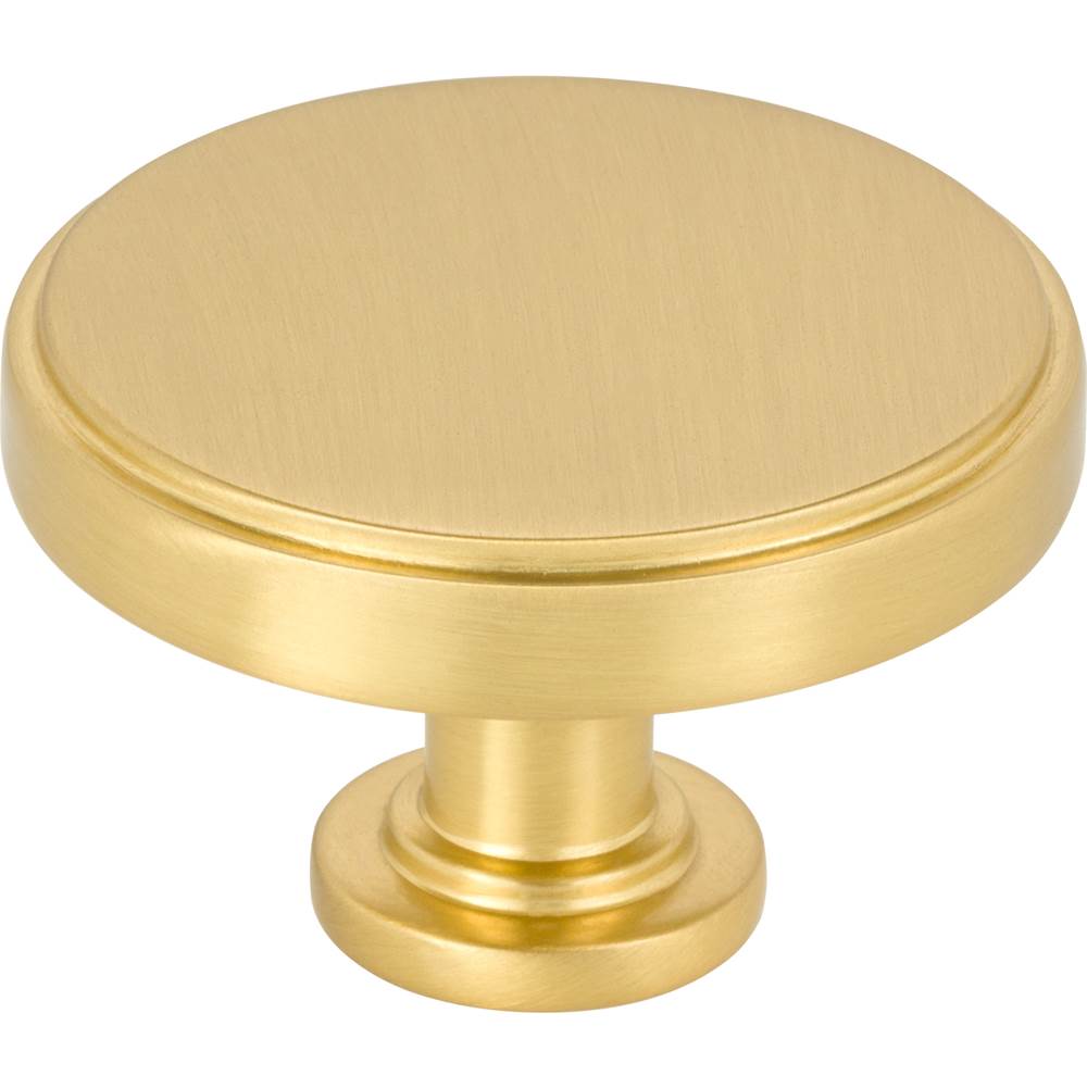 Jeffrey Alexander - 1-3/4'' Diameter Brushed Gold Richard Cabinet Knob - Brushed Gold