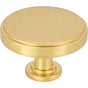 Jeffrey Alexander - 1-3/4'' Diameter Brushed Gold Richard Cabinet Knob - Brushed Gold
