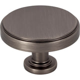 Jeffrey Alexander - 1-3/4'' Diameter Brushed Pewter Richard Cabinet Knob - Brushed Pewter