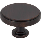 Jeffrey Alexander - 1-3/4'' Diameter Brushed Oil Rubbed Bronze Richard Cabinet Knob - Brushed Oil Rubbed Bronze