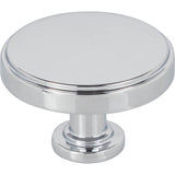 Jeffrey Alexander - 1-3/4'' Diameter Polished Chrome Richard Cabinet Knob - Polished Chrome