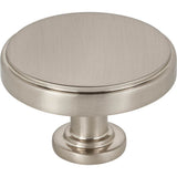 Jeffrey Alexander - 1-3/4'' Diameter Satin Nickel Richard Cabinet Knob - Satin Nickel