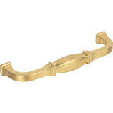 128 mm Center-to-Center Brushed Gold Audrey Cabinet Pull