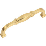 128 mm Center-to-Center Brushed Gold Audrey Cabinet Pull