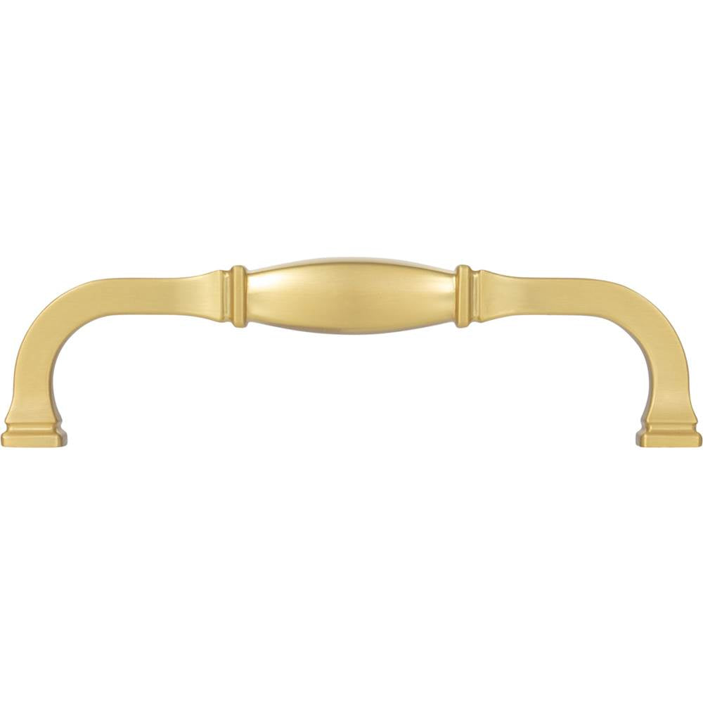 128 mm Center-to-Center Brushed Gold Audrey Cabinet Pull