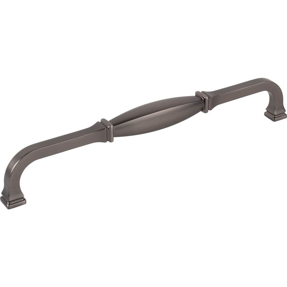 Jeffrey Alexander - 12'' Center-to-Center Brushed Pewter Audrey Appliance Handle - Brushed Pewter