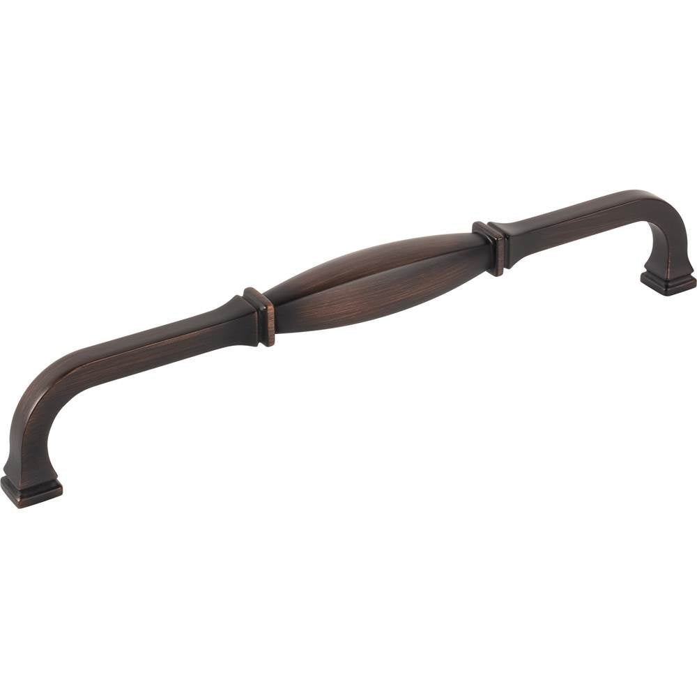 Jeffrey Alexander - 12'' Center-to-Center Brushed Oil Rubbed Bronze Audrey Appliance Handle - Brushed Oil Rubbed Bronze