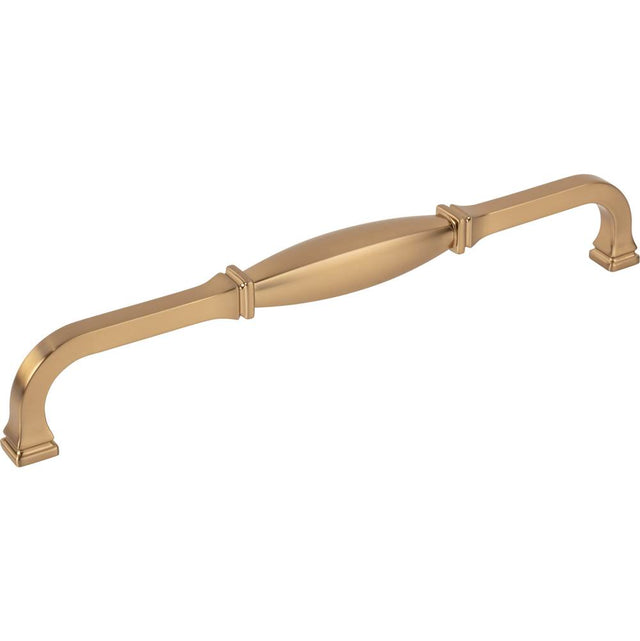 Jeffrey Alexander - 12'' Center-to-Center Satin Bronze Audrey Appliance Handle - Satin Bronze