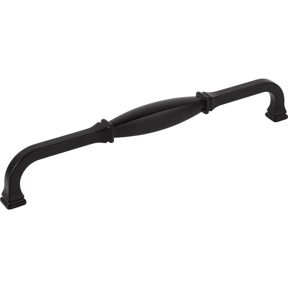 Jeffrey Alexander - 18'' Center-to-Center Matte Black Audrey Appliance Handle - Matte Black