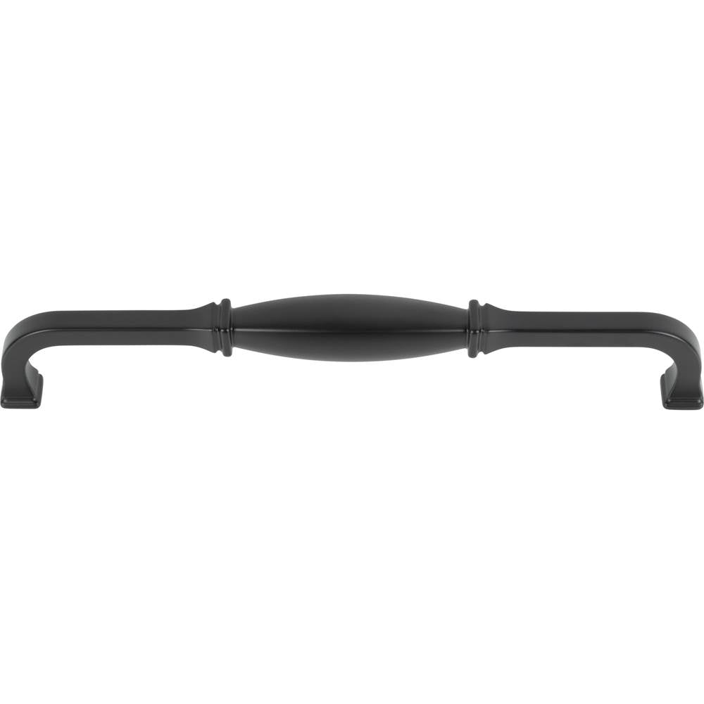 18'' Center-to-Center Matte Black Audrey Appliance Handle