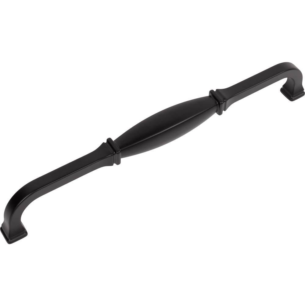 18'' Center-to-Center Matte Black Audrey Appliance Handle
