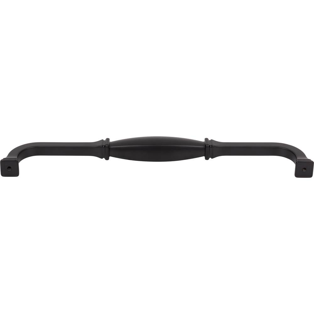 18'' Center-to-Center Matte Black Audrey Appliance Handle