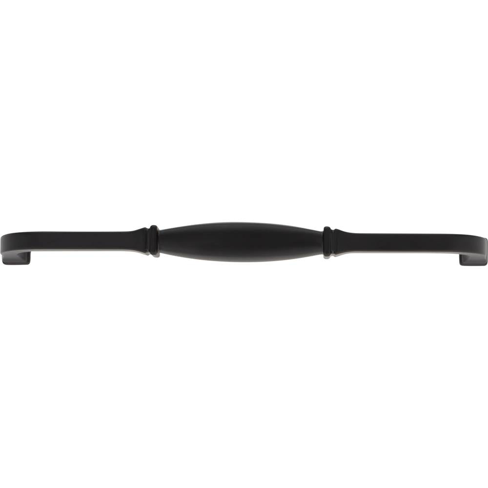 18'' Center-to-Center Matte Black Audrey Appliance Handle