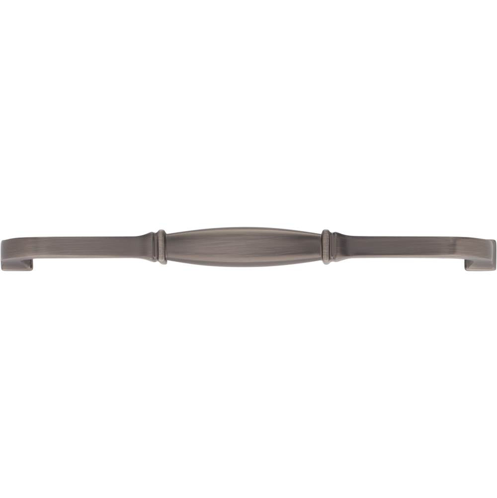 192 mm Center-to-Center Brushed Pewter Audrey Cabinet Pull