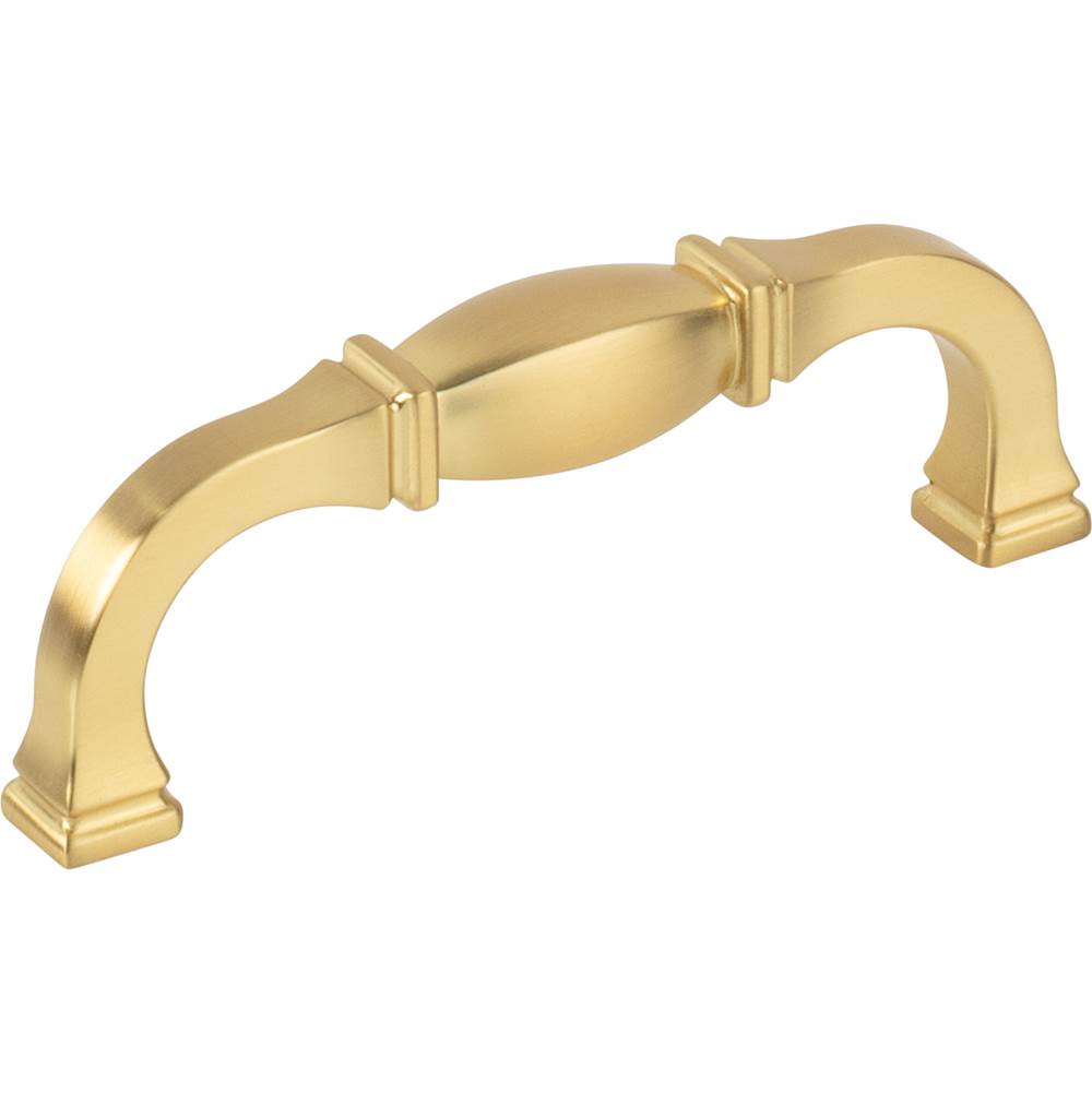 Jeffrey Alexander - 96 mm Center-to-Center Brushed Gold Audrey Cabinet Pull - Brushed Gold
