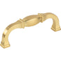 Jeffrey Alexander - 96 mm Center-to-Center Brushed Gold Audrey Cabinet Pull - Brushed Gold