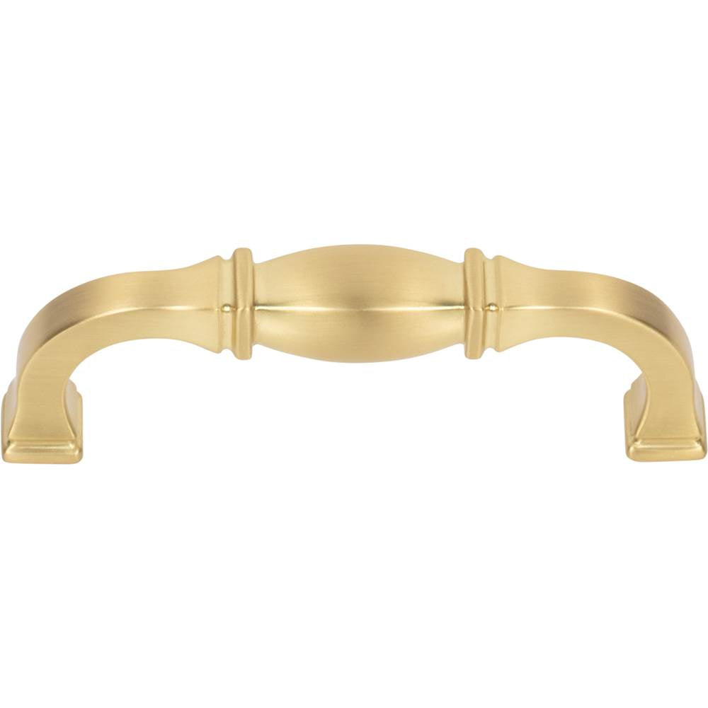 96 mm Center-to-Center Brushed Gold Audrey Cabinet Pull