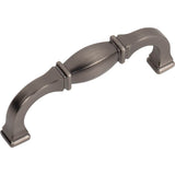 96 mm Center-to-Center Brushed Pewter Audrey Cabinet Pull