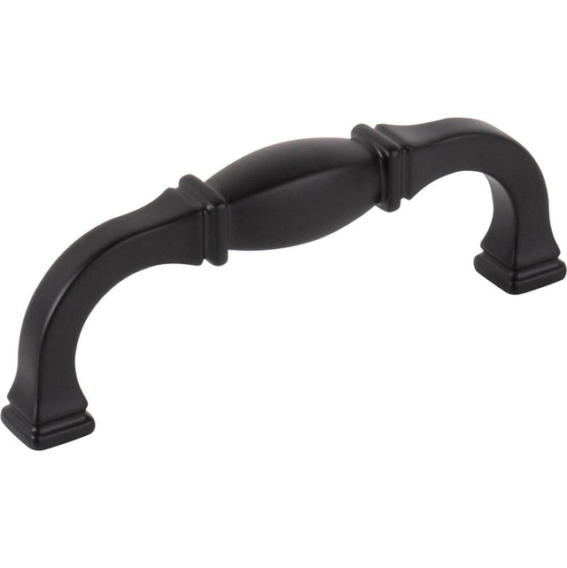 Jeffrey Alexander - 96 mm Center-to-Center Matte Black Audrey Cabinet Pull - Matte Black