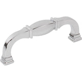 Jeffrey Alexander - 96 mm Center-to-Center Polished Chrome Audrey Cabinet Pull - Polished Chrome