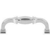 96 mm Center-to-Center Polished Chrome Audrey Cabinet Pull