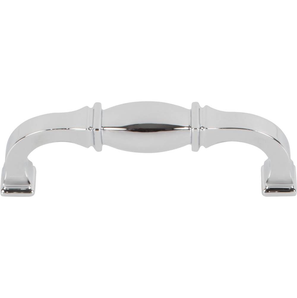 96 mm Center-to-Center Polished Chrome Audrey Cabinet Pull