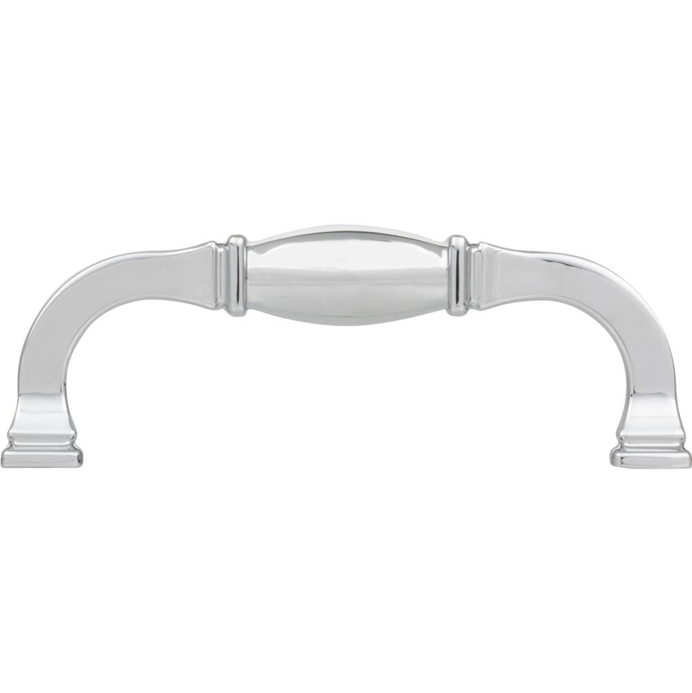 96 mm Center-to-Center Polished Chrome Audrey Cabinet Pull
