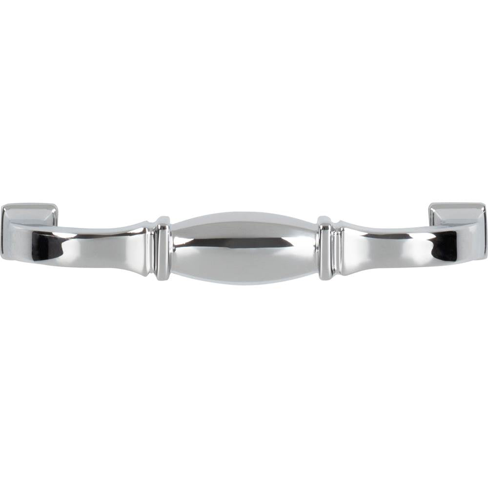 96 mm Center-to-Center Polished Chrome Audrey Cabinet Pull