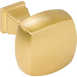 1-1/8'' Overall Length Brushed Gold Square Audrey Cabinet Knob