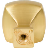 1-1/8'' Overall Length Brushed Gold Square Audrey Cabinet Knob
