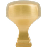 1-1/8'' Overall Length Brushed Gold Square Audrey Cabinet Knob