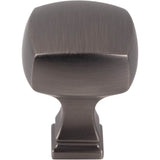 1-1/8'' Overall Length Brushed Pewter Square Audrey Cabinet Knob