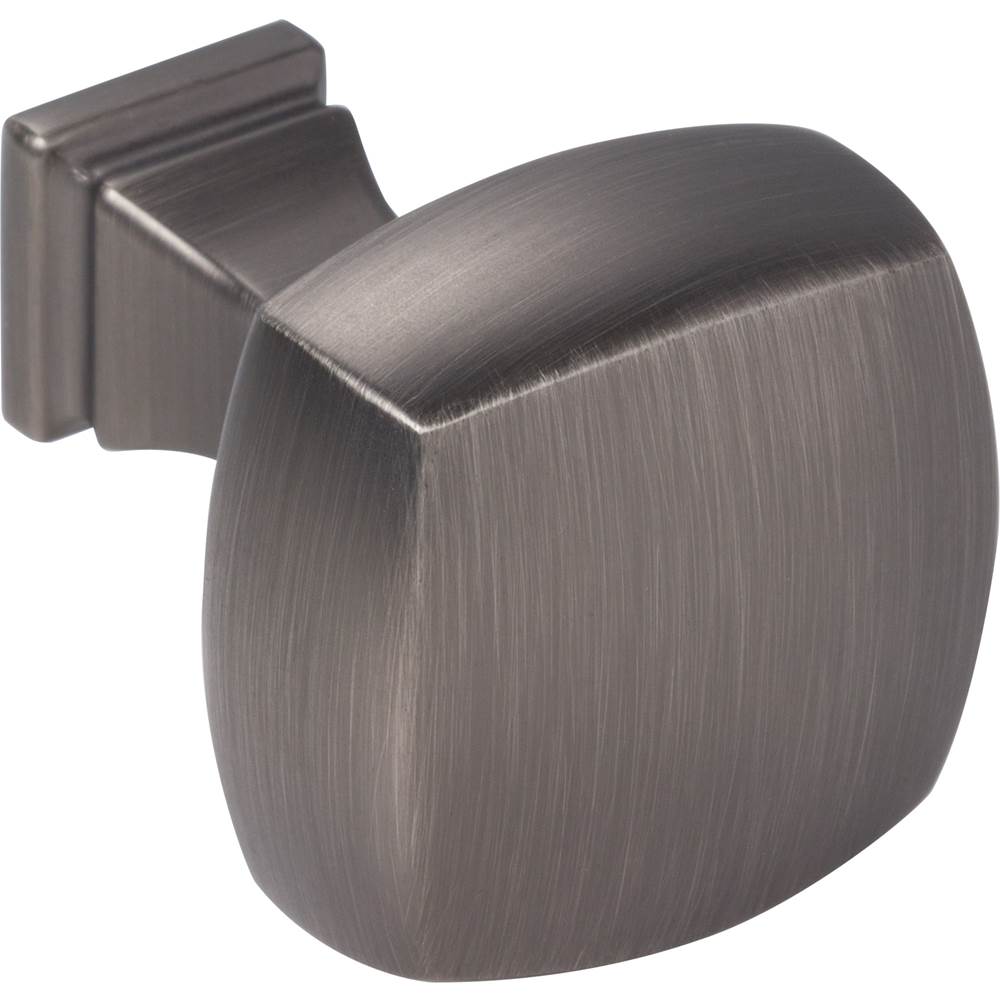 1-1/8'' Overall Length Brushed Pewter Square Audrey Cabinet Knob