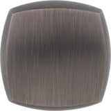 1-1/8'' Overall Length Brushed Pewter Square Audrey Cabinet Knob