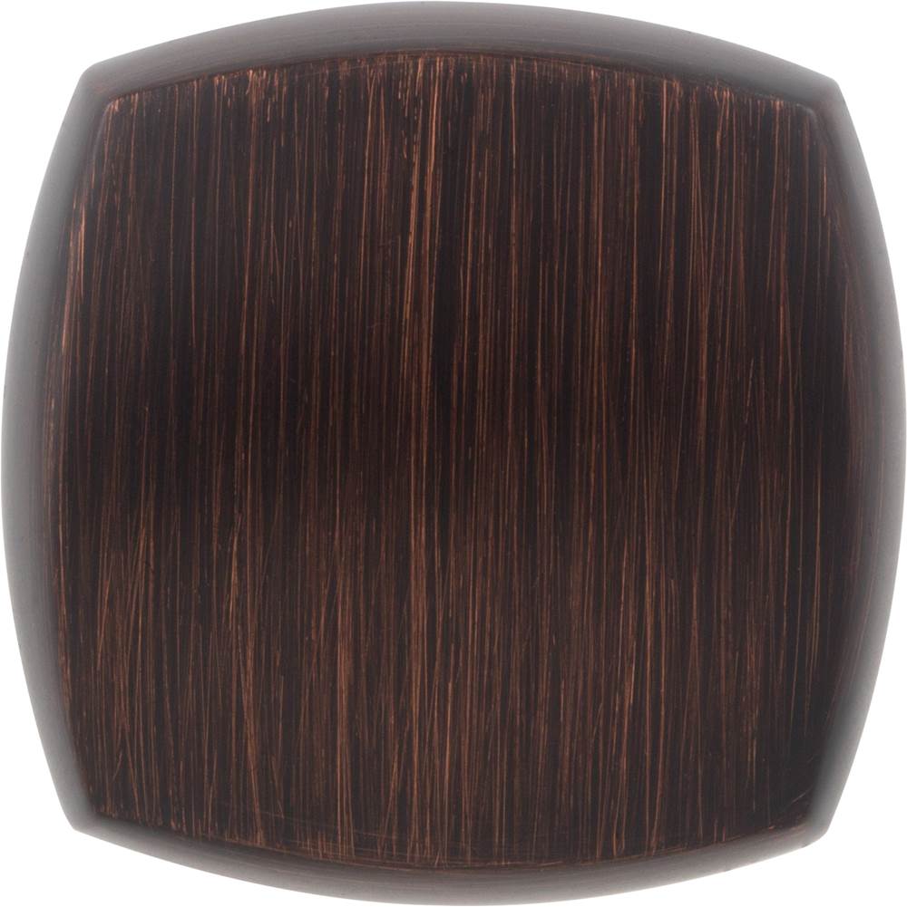 1-1/8'' Overall Length Brushed Oil Rubbed Bronze Square Audrey Cabinet Knob