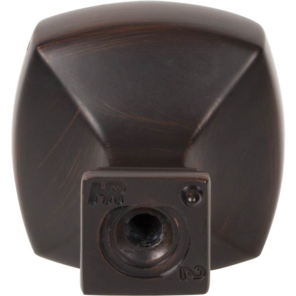 1-1/8'' Overall Length Brushed Oil Rubbed Bronze Square Audrey Cabinet Knob