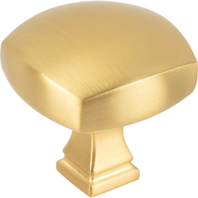 Jeffrey Alexander - 1-3/8'' Overall Length Brushed Gold Square Audrey Cabinet Knob - Brushed Gold