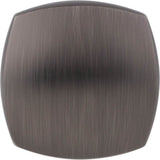 1-3/8'' Overall Length Brushed Pewter Square Audrey Cabinet Knob