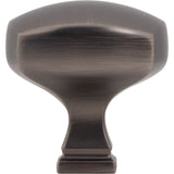 1-3/8'' Overall Length Brushed Pewter Square Audrey Cabinet Knob