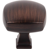 1-3/8'' Overall Length Brushed Oil Rubbed Bronze Square Audrey Cabinet Knob